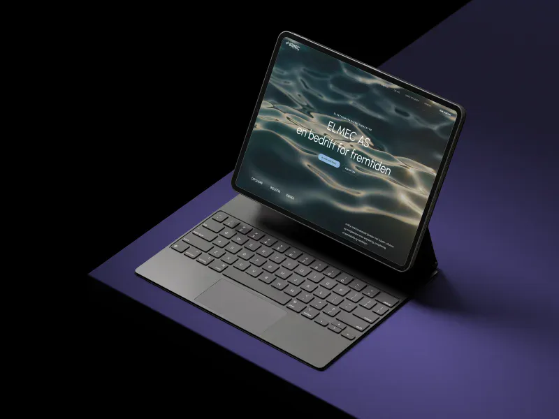 ELMEK nettbrett med tastatur, digital læringsenhet for fremtiden, robust teknologi.